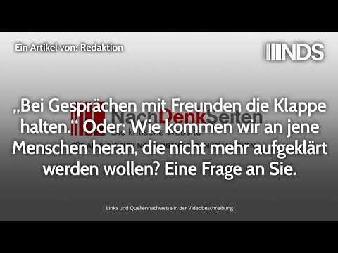 "Bei Gesprächen mit Freunden die Klappe halten." | NachDenkSeiten-Podcast