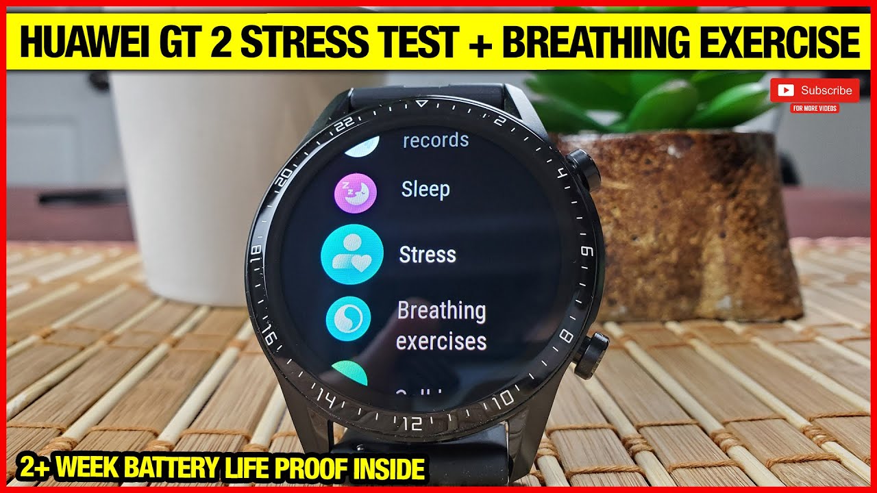 Huawei Watch GT 2 Automatic Stress Test Review & Breathing Exercise