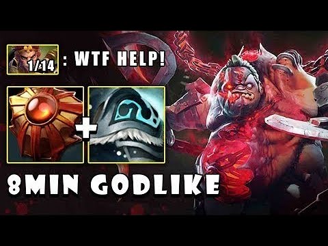 [Pudge] WTF IMBA 8MIN GODLIKE and Deleted Monkey King Mid FullGame Dota 2