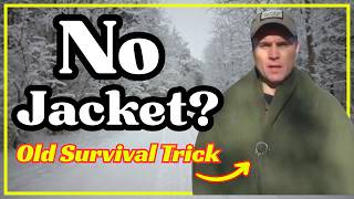 Forgotten Survival Trick! - Turn a Blanket Into a Coat! (Coat Hanger Hack)