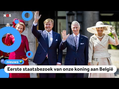 Koning en koningin met de trein op staatsbezoek in België