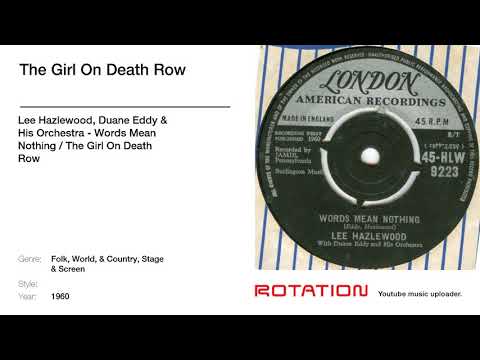 Lee Hazlewood, Duane Eddy & His Orchestra - The Girl On Death Row