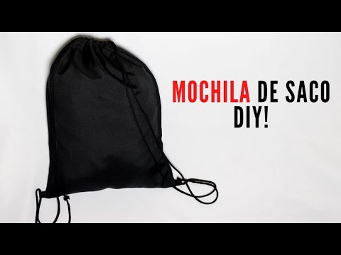 COMO FAZER MOCHILA SACO SIMPLES - DIY (PASSO A PASSO)!!