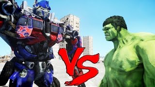 THE INCREDIBLE HULK VS OPTIMUS PRIME (Transformers)