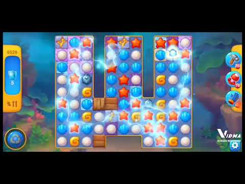 Fishdom. 9529 level no boosters and diamonds. 18 moves