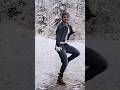 Bad moon on the rise 🌑 #shorts #dance #winter #snow