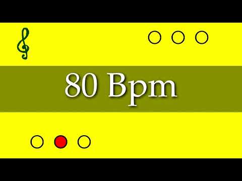 Visual Metronome - Click Track - 80 Bpm (3/4) - EasyMusic