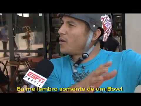PRO SKATERS CHRISTIAN HOSOI AND STEVE CABALLERO VISITING SAO BERNARDO SKATEPARK IN BRAZIL.