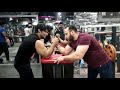 Bodybuilder Arm Wrestling Match
