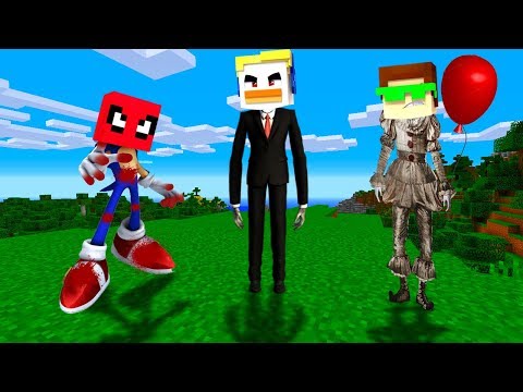 NOS CONVERTIMOS EN CREEPYPASTAS ASUSTADORES EN MINECRAFT !!