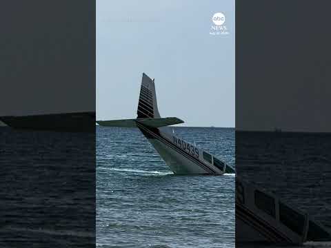 Small plane crashes into water off Florida beach