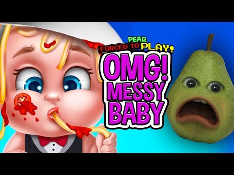 Pear FORCED to play - MESSY BABY