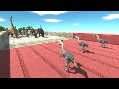 Units Trying To Escape From Terror Birds - Animal Revolt Battle Simulator