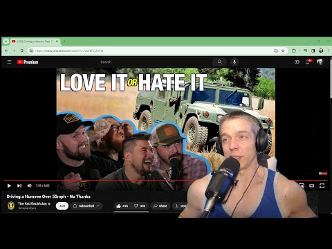 Navy Seabee Vet Reacts to Driving a Humvee Over 55mph - No Thanks by Fat Electrician