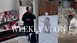 Weekly Vlog! Shopping for Christmas + Friendsmas Dinner + Christmas Day w/family | Pregnancy Vlog