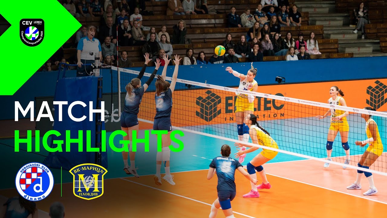 OK Dinamo ZAGREB vs. Maritza PLOVDIV - Match Highlights