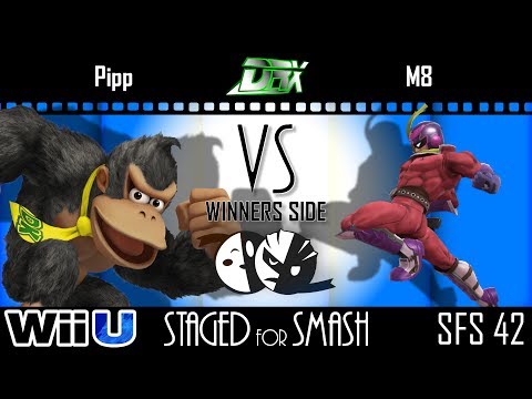 Staged for Smash 42 - WR3 - Pipp (Donkey Kong) vs. M8 (Ike, Captain Falcon) - Smash 4 - Wii U
