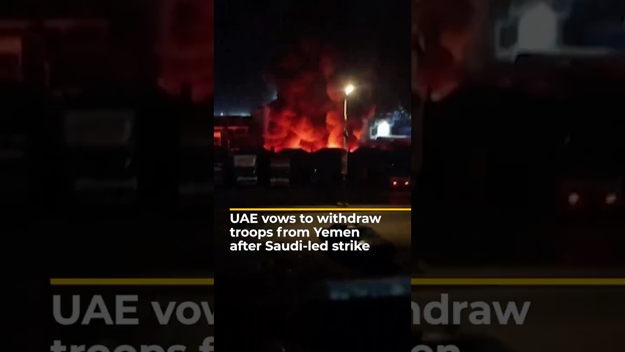 UAE to withdraw ‘counterterrorism’ units from Yemen after Saudi-led strike | AJ #shorts
