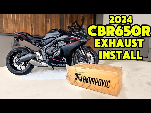 2024 Honda CBR650R / Akrapovic Racing Exhaust Install & Sound