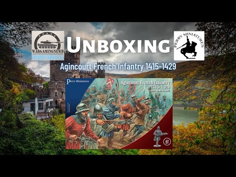 Unboxing Perry Miniatures Agincourt French Infantry 1415 -1429 AO50 [Unboxing]