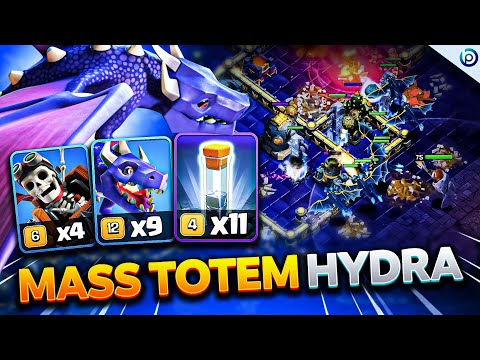 Hydra With MASS Totems is Insane | TH18 Attack Strategy