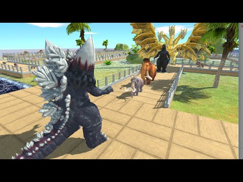 Super Godzilla Seawater Death Run - Animal Revolt Battle Simulator