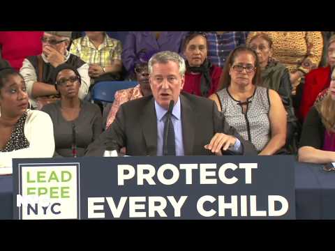 NYCHA Lead Prevention DeBlasio