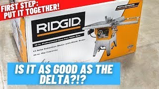 Assembly Start To Finish // RIDGID R4520 Contractor Table Saw