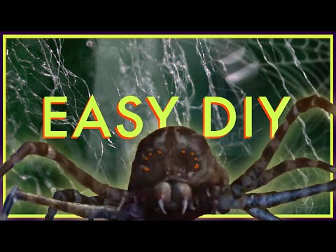 Part of a video titled How to Make Fake Spider Webs CHEAP & EASY - YouTube