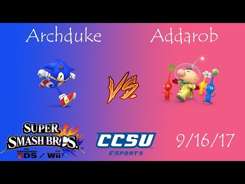 Riptide 1 - Smash 4 - (Losers Finals) Archduke (Sonic) vs Addarob (Olimar)