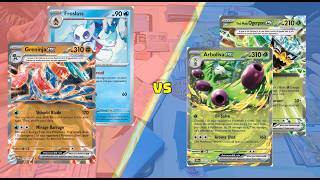 Arboliva ex (Ogerpon Meganium) vs Greninja Froslass | Pokemon TCG Tabletop Gameplay