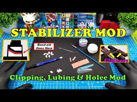 DIY Keyboard Stabilizer Mods with Clipping, Lubing and Holee Mod