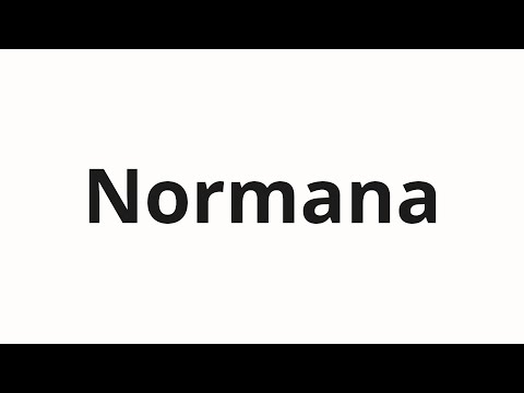 How to pronounce Normana | Нормана (Norman in Russian)