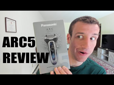 Panasonic ARC5 Electric Razor for Men with Pop-Up Trimmer, Wet/Dry 5-Blade Electric Shaver with Intelligent Shave Sensor and Multi-Flex Pivoting Head – ES-LV65-S (Silver) video review thumbnail