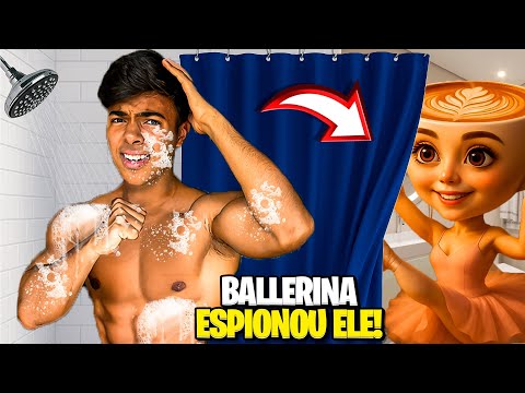 A BAILARINA CAPPUCCINA ESPIONOU O ESTEVÃO NO BANHO!😨🛁