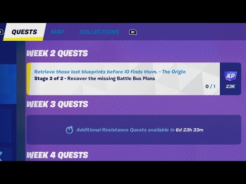 Recover the missing battle bus plans (Condo Canyon Location)