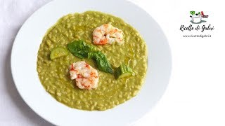 RISOTTO ZUCCHINE E GAMBERI ricetta CANNAVACCIUOLO facile e veloce- RICETTE DI GABRI