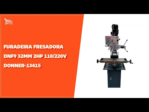Furadeira Rosqueadeira DNF2 35mm 2HP 220/380V e Acessórios - Video