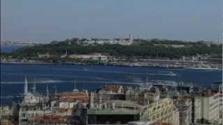 (HD) Istanbul Turkey-Golden Horn-The west side