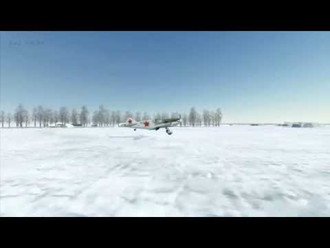 IL-2. Battle of Stalingrad. LaGG-3 Landing. Outside view