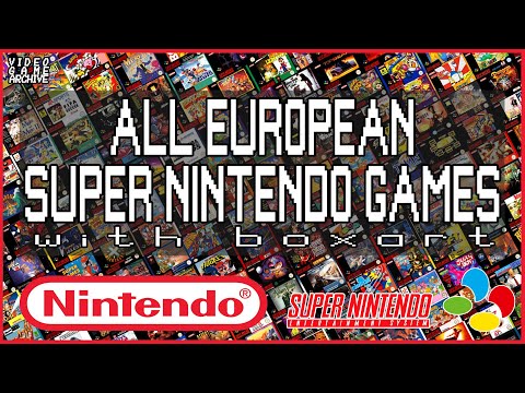 European Super Nintendo Game Collection Complete | V G A - Video Game Archive