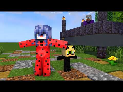 CHICKEN WING MEME(NEW) LADY BUG, CAT NOIR AND HAWK MOTH - Minecraft Animation