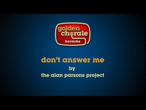 the alan parsons project- don't answer me (karaoke)