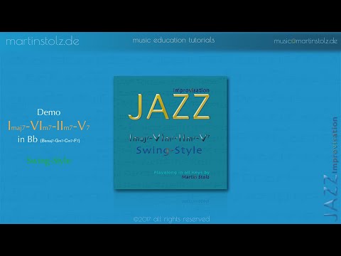 Imaj7-VIm7-IIm7-V7 Swing Play-Along in Bb Demo