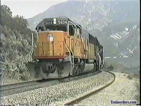 Classic Railroad Series 848 - Cajon Pass action 1998.