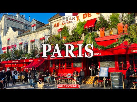 Paris Walking Tour 🇫🇷 Montmartre: The Heartbeat of Parisian Art | 4K 60fps HDR | with Captions