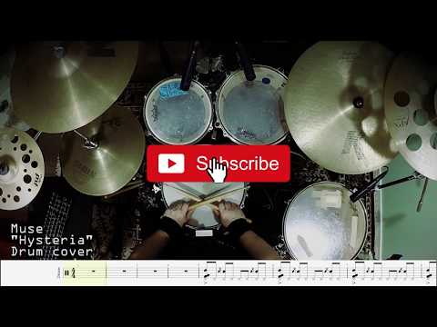 Muse - Hysteria (Drum cover with tablatures)
