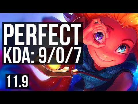 ZOE vs LEE SIN (MID) | 9/0/7, 69% winrate, Legendary | EUW Challenger | v11.9