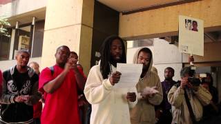 Professor Stacy Brooks speaks at the U of L Walkout for Trayvon Martin