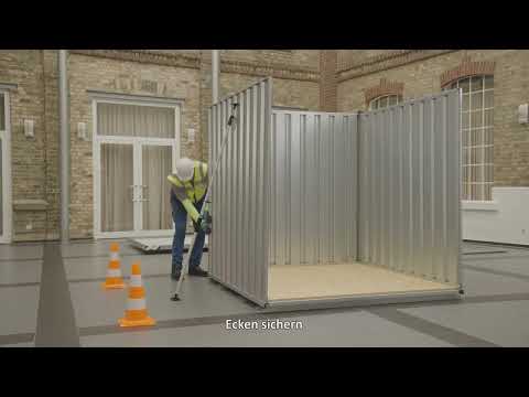 Materialcontainer Montage Anleitung zum Aufbau eines Schnellbaucontainer Baustellencontainer